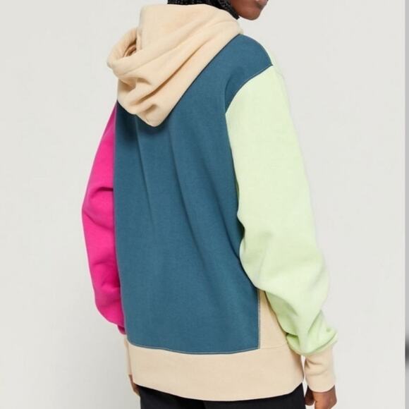 Champion Colorblock Pullover Sweatshirt Hoodie Size Small - Picture 4 of 6